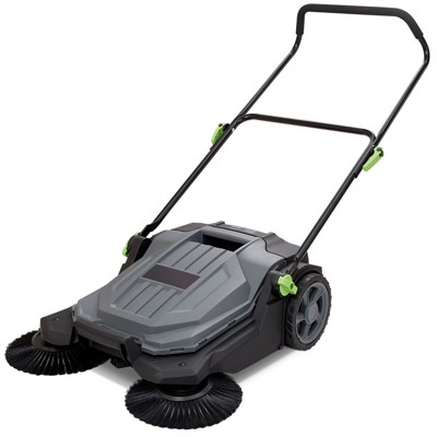 VEVOR Walk-behind Hand Push Floor Sweeper, 25.6" Sweeping Width Floor Sweeper Manual Non-Electric