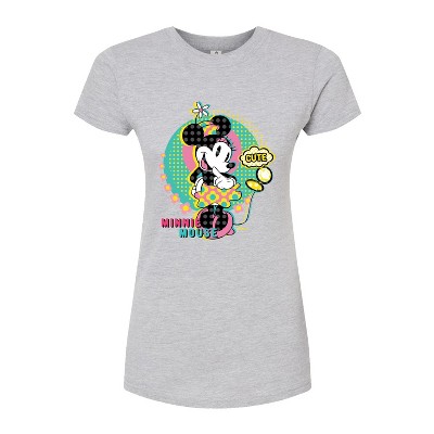 Women's - Disney - Minnie Mouse Cute Fitted Graphic T-Shirt