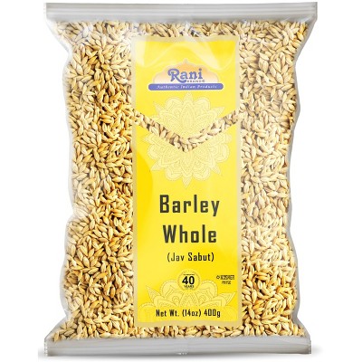 Barley (Jav) Whole With Husk (Non-hulled) - 14oz (400g) - Rani Brand Authentic Indian Products