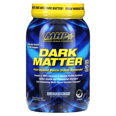 MHP DARK MATTER®, Post-Workout Muscle Growth Accelerator, Blue Raspberry, 3.44 lbs (1,560 g)