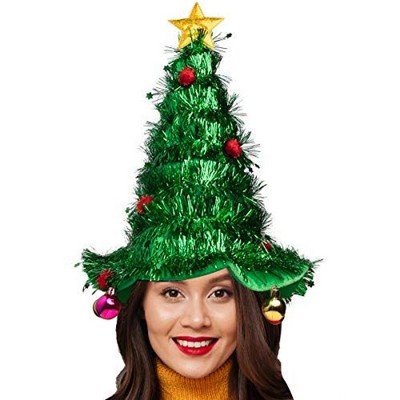Simply Genius Christmas Tree Hat (1 Pack): Humorous 18” Decorated Christmas Tree Hat, Festive Holiday Decor