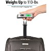 Fosmon Digital Luggage Scale Travel with 110lb Capacity, Temperature Sensor, Portable Luggage Weight Scale for Travel, Suitcase - 3 of 4