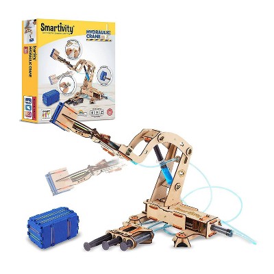Smartivity Hydraulic Crane STEM Kit: Educational Engineering Building Toy with Fine Motor Skill Development