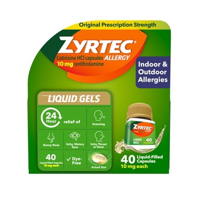 Zyrtec 24 Hour Allergy Relief Capsules - Cetirizine HCl