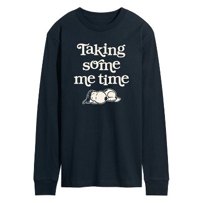 Men's - Peanuts - Taking Some Me Time Long Sleeve Graphic T-Shirt
