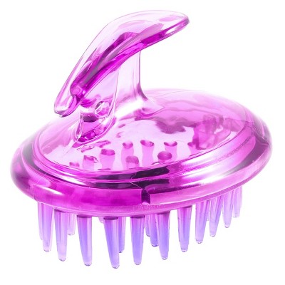 Unique Bargains Soft Plastic Head Message Hair Submissive Brush Purple 1 Pc