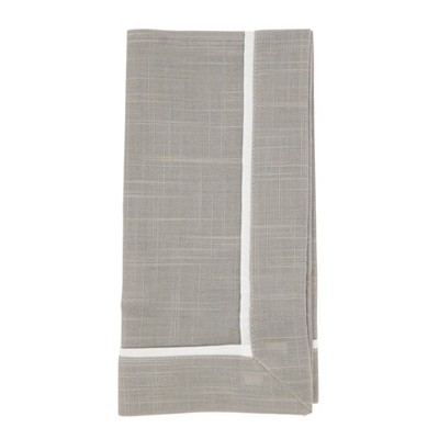 Saro Lifestyle Classic Border Table Napkins (Set of 4)