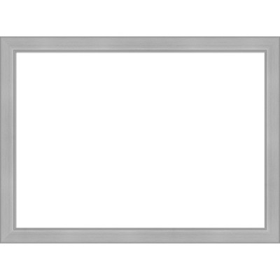 Amanti Art Vista Brushed Nickel Narrow Framed Magnetic Dry Erase Board