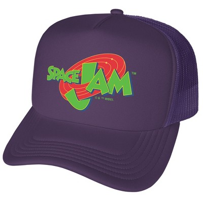 Space Jam Logo Foam Trucker Cap Purple