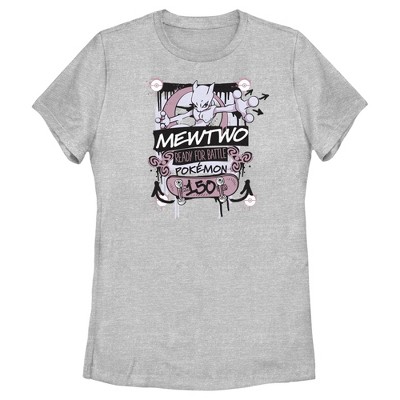 Women's Pokemon Mewtwo Ready for Battle T-Shirt