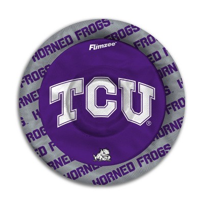 NCAA TCU Horned Frogs Flimzee Flying Disc: Polyester, 10" Diameter