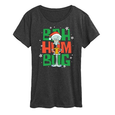 Women's - SpongeBob SquarePants - Squidward Bah Humbug Short Sleeve Graphic T-Shirt