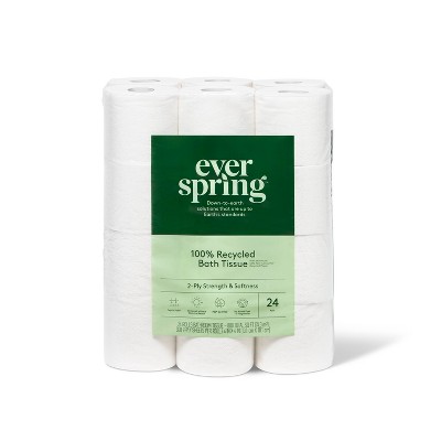 100% Recycled Toilet Paper Rolls - Everspring™