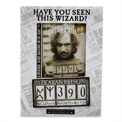 Silver Buffalo Harry Potter "Have You Seen This Wizard" Photo Frame | Holds 4 x 6 Inch Pictures