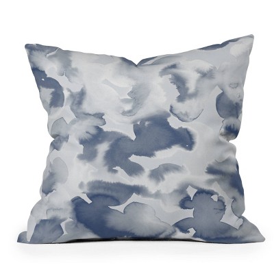 16"x16" Deny Designs Jacqueline Maldonado Clouds Outdoor Throw Pillow Blue