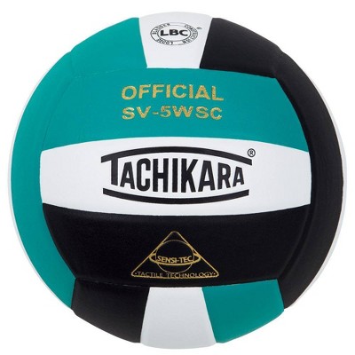 Tachikara TWB Indoor Sensi Tec Composite Competition Volleyball - Teal/White/Black