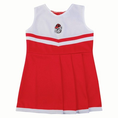 NCAA Georgia Bulldogs Toddler Girls' 2pc Cheer Dress Set