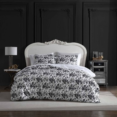 Betseyville Betsey's Toile Microfiber Duvet Set Black