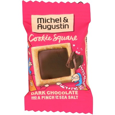 Michel Et Augustin - Cookie Square Chocolate Sea Salt - 40 ct - Case of 1 -11.85 oz