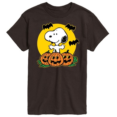 Men's - Peanuts - Snoopy Pumpkin Patch Short Sleeve Graphic T-Shirt