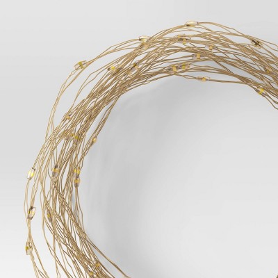 10.5' 30ct. Battery Operated LED Dewdrop Fairy String Lights Warm White with Wire - Room Essentials™