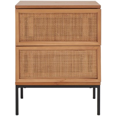 Zadie 2 Drawer Rattan Nightstand - NST5007 - Safavieh