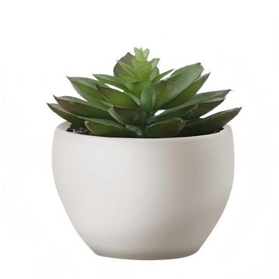 GlasFlength Artificial Plants Small Fake Plants Artificial Grass Plants Faux Plants for Indoor Home Table Decor, Green, 4.5"*4"*5.75"