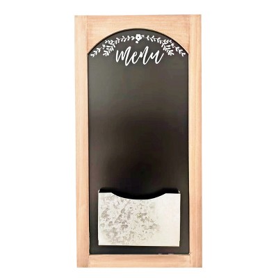 VIP Wood 31.5 in. Black Menu Board w/ Pocket