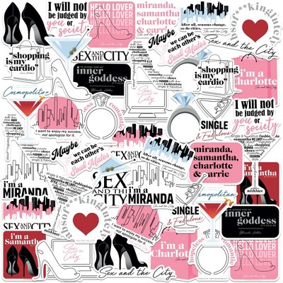 Sex and The City 50ct Vinyl Large Deluxe Stickers Variety Pack