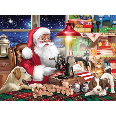 Sunsout Santa at Work 1000 pc Christmas Jigsaw Puzzle 42292