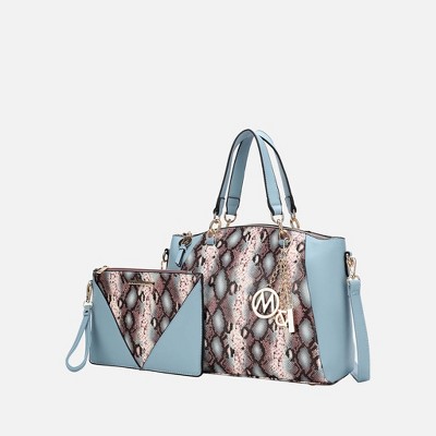 MKF Collection Addison Snake Embossed Women’s Tote Bag with matching Wristlet Pouch by Mia K
