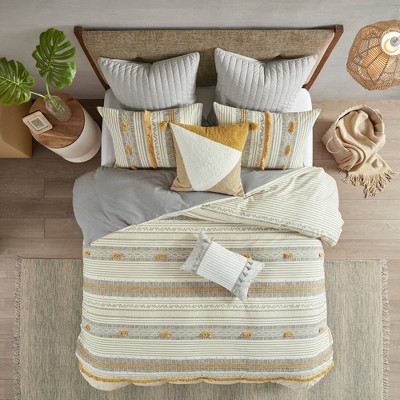 Ink+Ivy 3pc Cody Cotton Duvet Cover Set