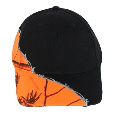 CTM Kati Unisex Barbed Wire Embroidered Camo Baseball Cap