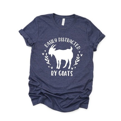 Simply Sage Market Women's Easily Distraced By Goats Short Sleeve Graphic Tee