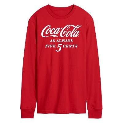 Men's - Coca-Cola - As Always Five Cents Long Sleeve Graphic T-Shirt