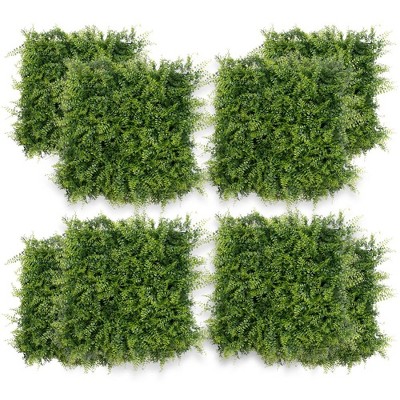 12 Pcs 20" x 20" Grass Wall Panels, Artificial Hedge Panels Greenery Wall