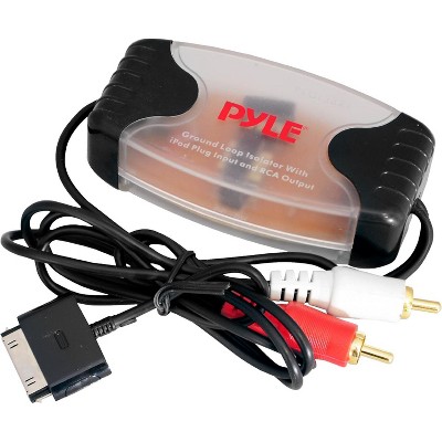 Pyle iPod Direct to RCA Stereo Audio Ground Loop Isolator - Eliminate Engine Interference - PLGI38RI