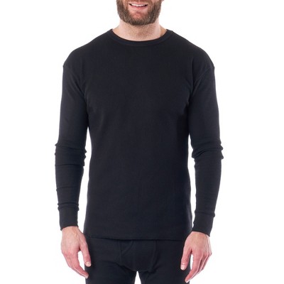 Alpine Swiss Mens Thermal Long Sleeve Top Underwear Crew Neck Shirt Waffle Knit Henley Base Layer