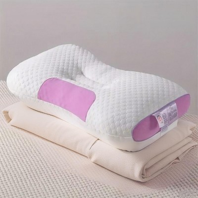 Dexmalle Knitted Cotton Massage Pillow with Memory Foam