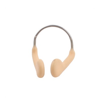Unique Bargains Unisex Swimming Water Sports Protector Silicone Nose Clip Beige 1Pc