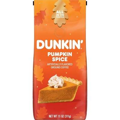 Dunkin' Pumpkin Spice Flavored Medium Roast Ground Coffee - 11oz