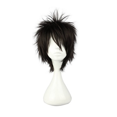 Unique Bargains Women's Wigs 12" Black with Wig Cap Straight Hair