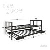 Milliard Twin Size Daybed and Pop up Trundle Set - 4 of 4