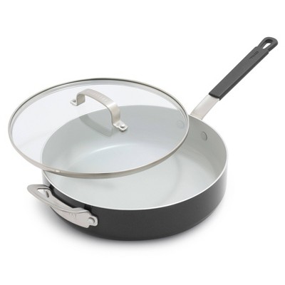 Bobby Flay 4.5qt Ceramic Nonstick Aluminum Saute Pan with Lid
