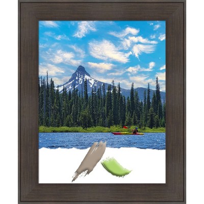 Amanti Art William Rustic Woodgrain Picture Frame