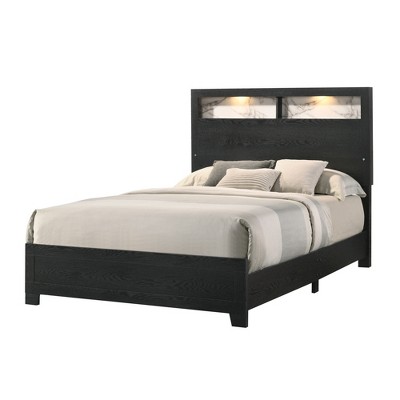 Queen Size Platform Bed with Headboard for Bedroom