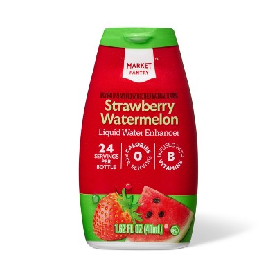 Strawberry Watermelon Liquid Water Enhancer Drops - 1.62 fl oz - Market Pantry™