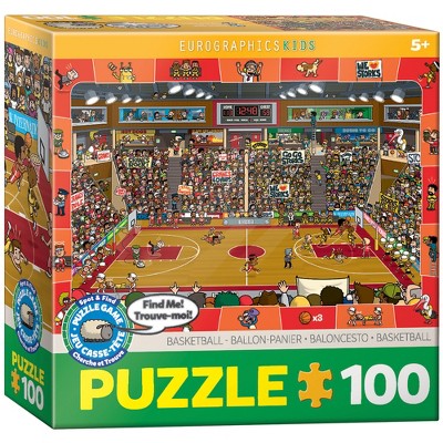 Eurographics: Spot & Find Basketball Puzzle, 100 Pieces