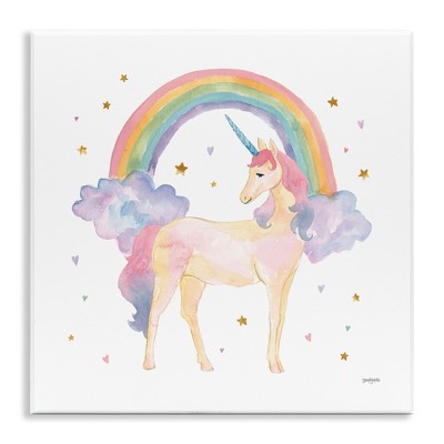 Stupell Industries Kids Nursery Unicorn Watercolor, 12" x 12"