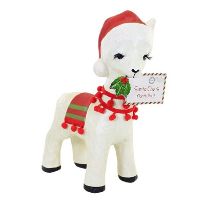 Christmas 12.5 Inch Christmas Llama , Santa Claus North Pole (1PC)